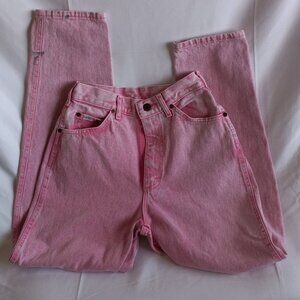 Vintage Lee Pink Acid Washed Tapered Waist Jeans